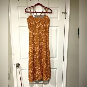 Floral, cut out back, cami dress